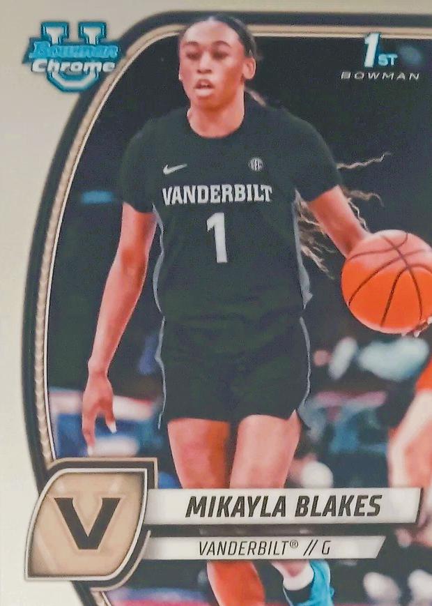 Mikayla Blakes #55 Basketball Cards 2024 Bowman Chrome University