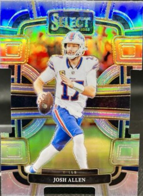 2023 Panini Select Josh Allen [Silver Prizm Die-Cut] #13 card