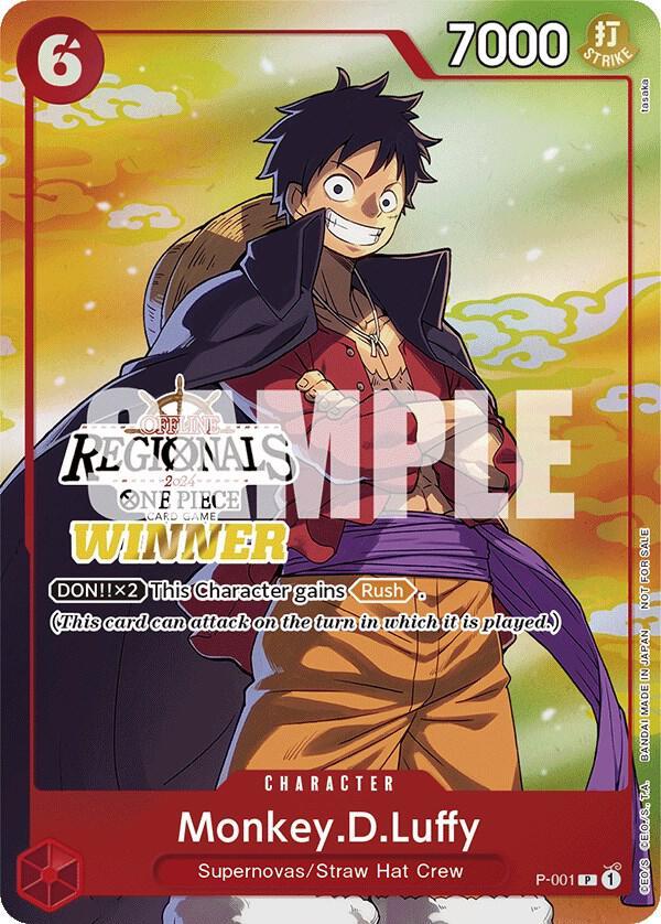 ワンピース カードゲーム 2026 ONE PIECE JP MONKEY D. LUFFY #001 Monkey.D.Luffy [Offline Regionals Winner] P-001 Prices | One Piece