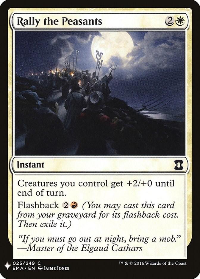 Rally the Peasants #25 Magic The List Reprints
