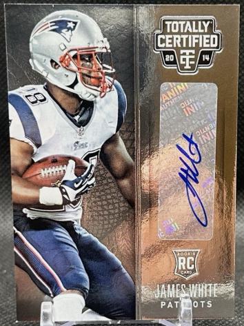 James White #134 Football Cards 2014 Panini Totally Certified Rookie Penmanship