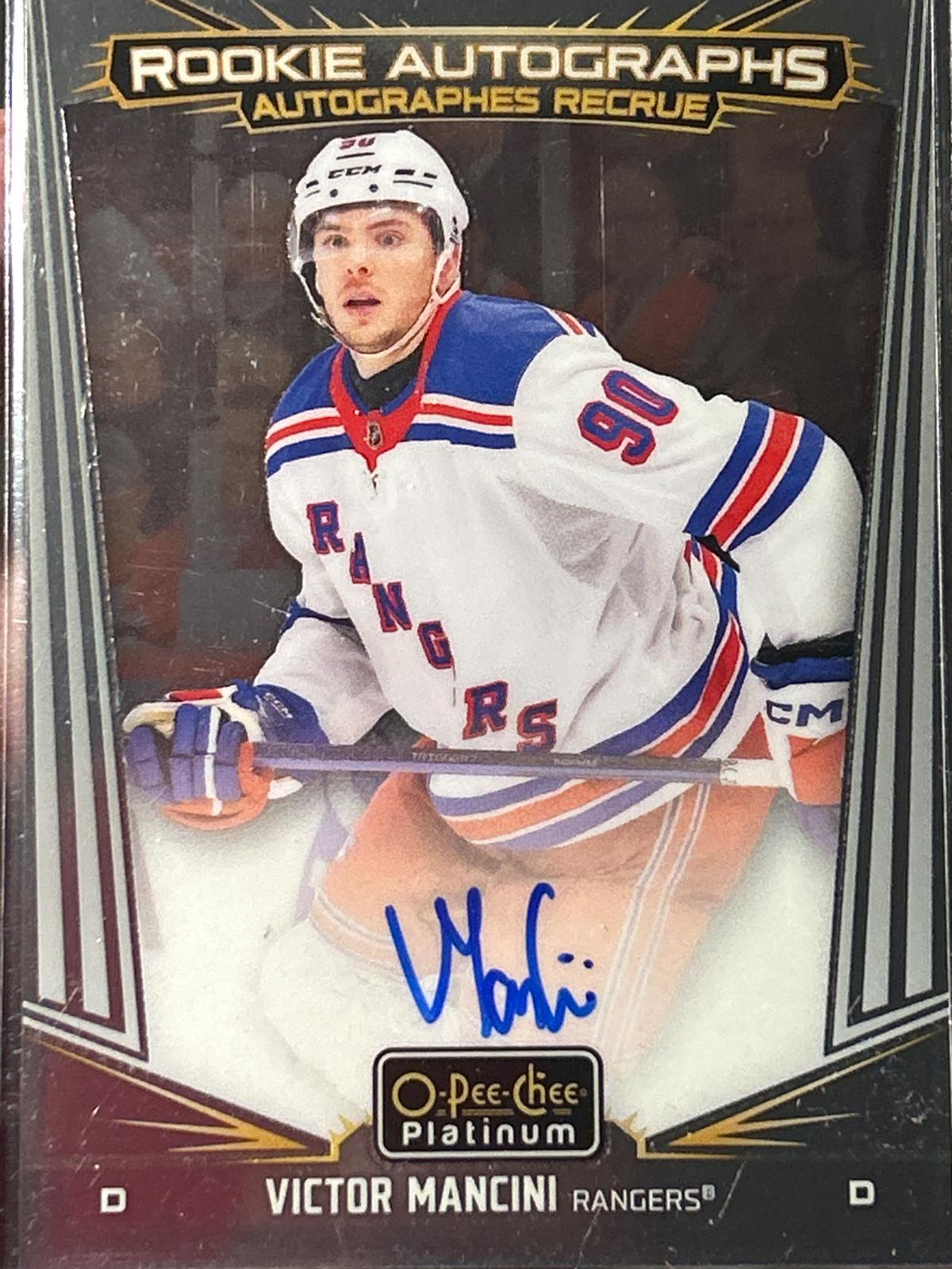 Victor Mancini #R-VM 2024-25 O-Pee-Chee Platinum Hockey Rookie Autographs