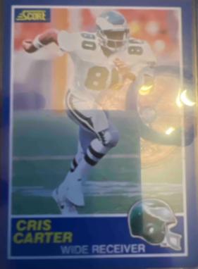 Chris Carter #72 Football Cards 1989 Panini Score