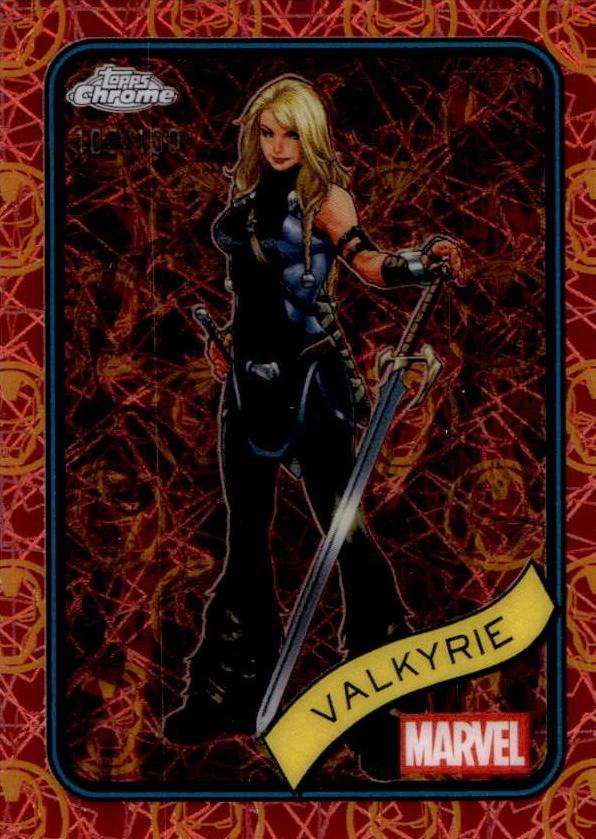 Valkyrie Iron Man Red & Gold Lazer Refractor