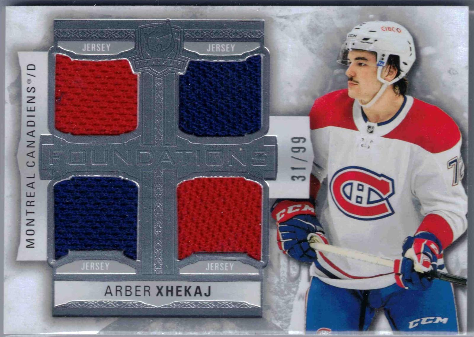 Arber Xhekaj #F-AX Hockey Cards 2022 Upper Deck The Cup Foundations