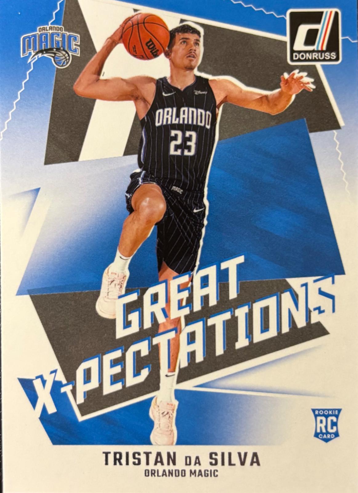 Tristan da Silva #16 Basketball Cards 2024 Panini Donruss Great X-Pectations