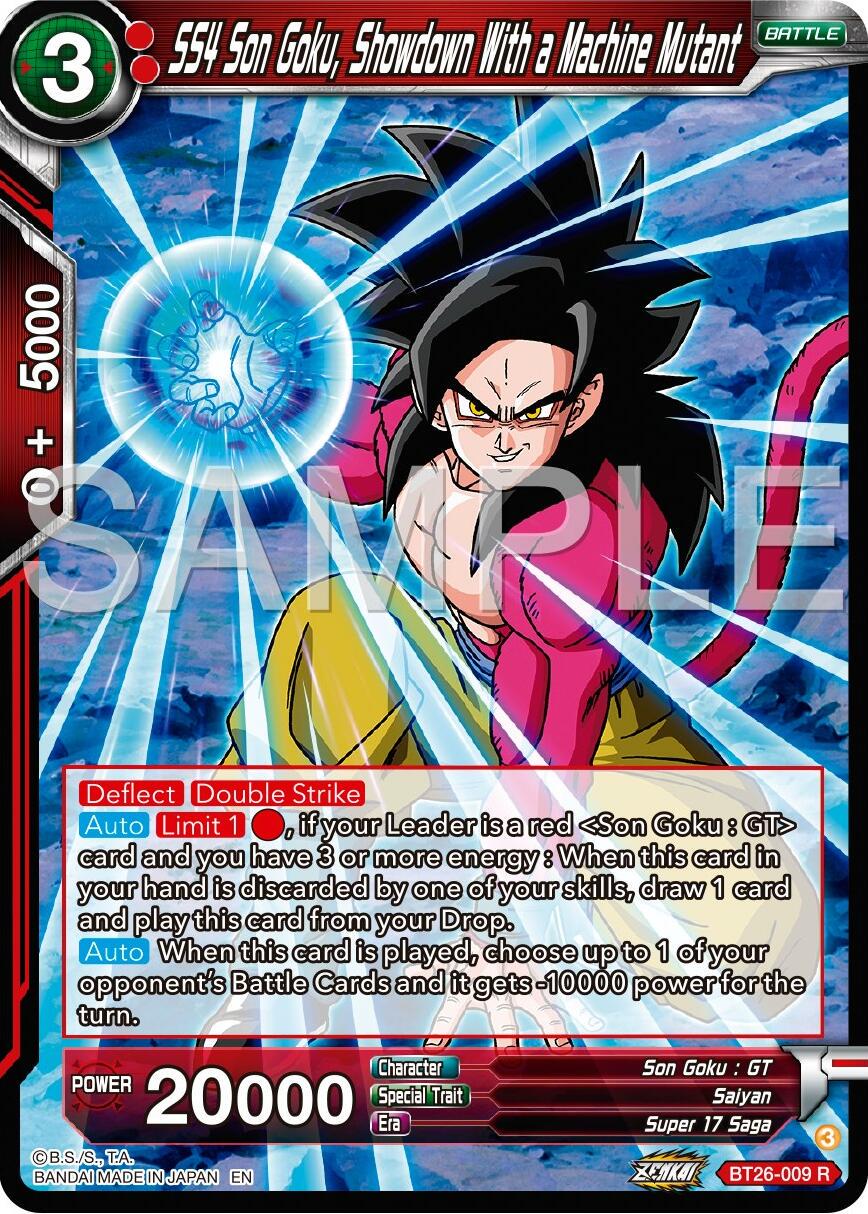 SS4 Son Goku, Showdown With a Machine Mutant BT26-009 Dragon Ball Super Ultimate Advent