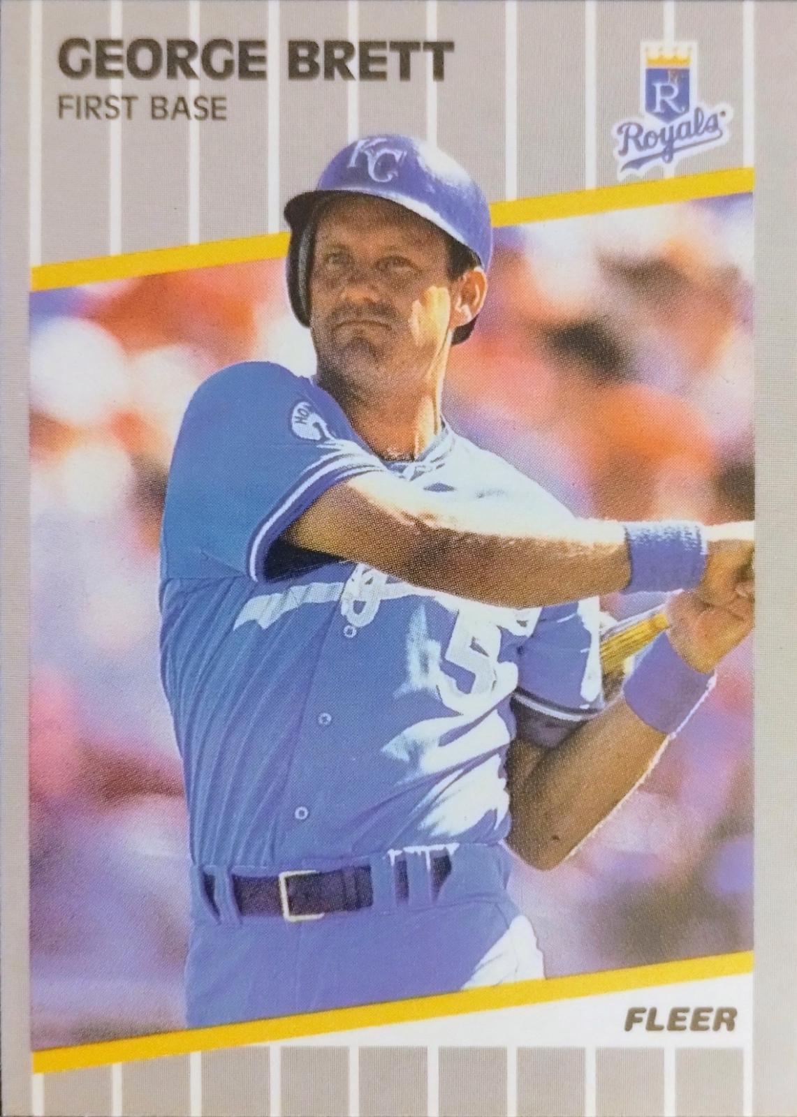 George Brett #277 Baseball Cards 1989 Fleer