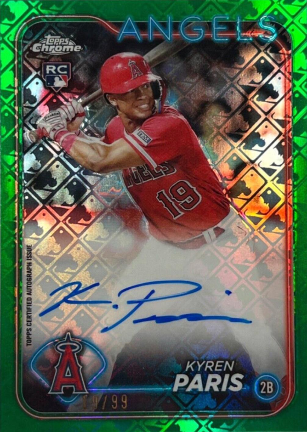Kyren Paris #RCA-KP 2024 Topps Chrome Rookie Autograph Baseball
