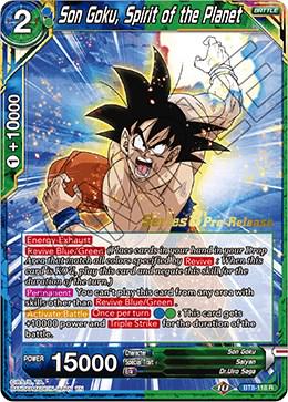Son Goku, Spirit of the Planet BT8-118 Dragon Ball Super Malicious Machinations: Pre-Release Promos