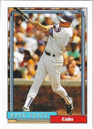 Mark Grace #140 Baseball Cards 1992 Topps