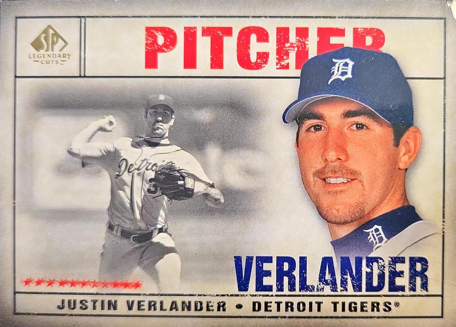 Justin Verlander #45 Baseball Cards 2008 SP Legendary Cuts