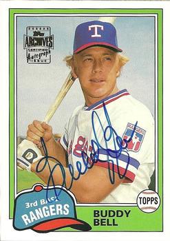 Buddy Bell #FFA-BBE 2003 Topps All Time Fan Favorites Archives Autograph Baseball
