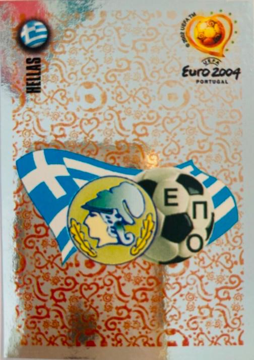 Team Emblem #30 Soccer Cards 2004 Panini UEFA Euro