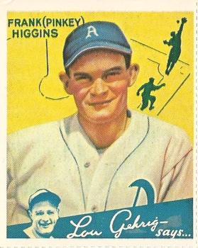 Pinky Higgins #78 1982 Dover Reprint American League Baseball