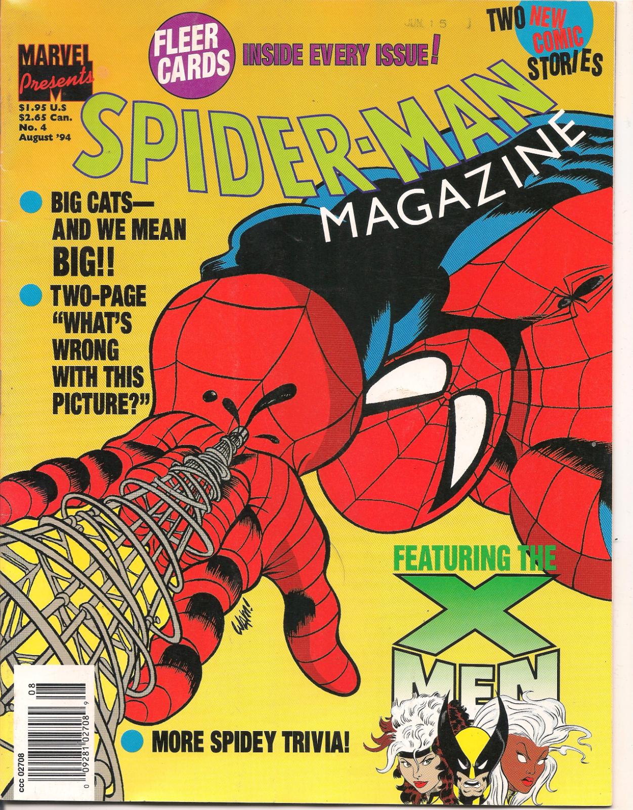 Spiderman Magazine #4 (1994) Comic Books Spider-Man Magazine