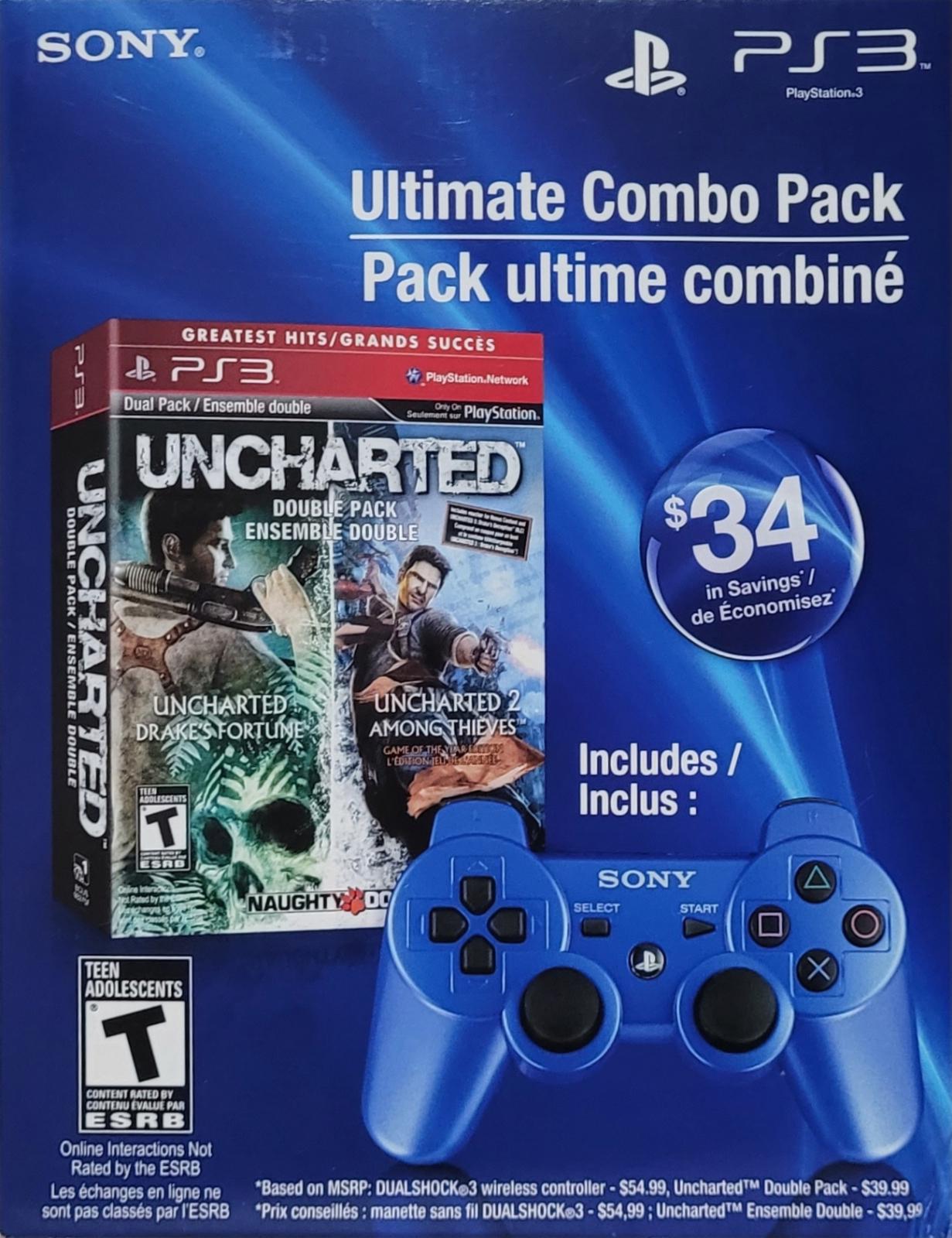 Ultimate Combo Pack - Uncharted Double Pack Playstation 3
