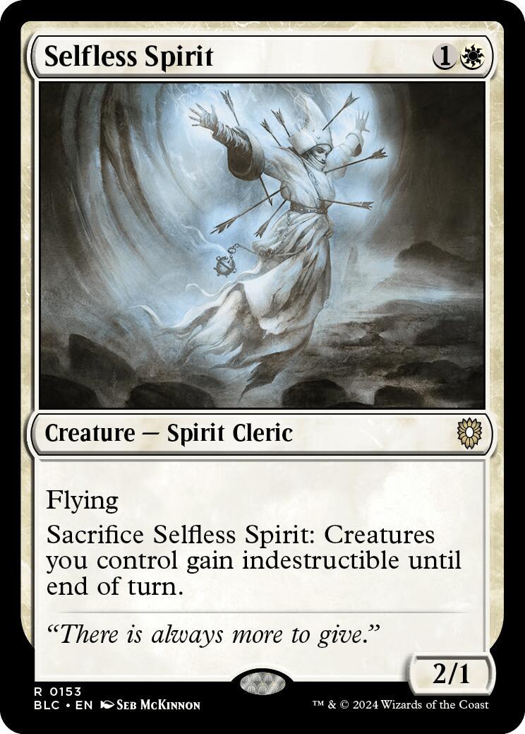 Selfless Spirit #153 Magic Bloomburrow Commander