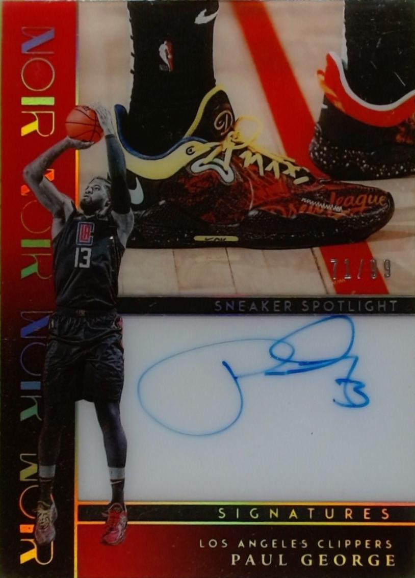 Paul George #6 2024 Panini Noir Sneaker Spotlight Signature Basketball