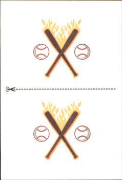Flaming Bats #2 Baseball Cards 2012 Panini Triple Play Tattoos