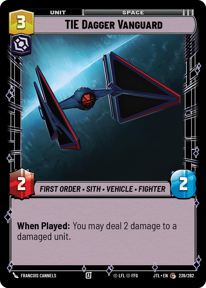 TIE Dagger Vanguard #239 Star Wars Unlimited: Jump to Lightspeed