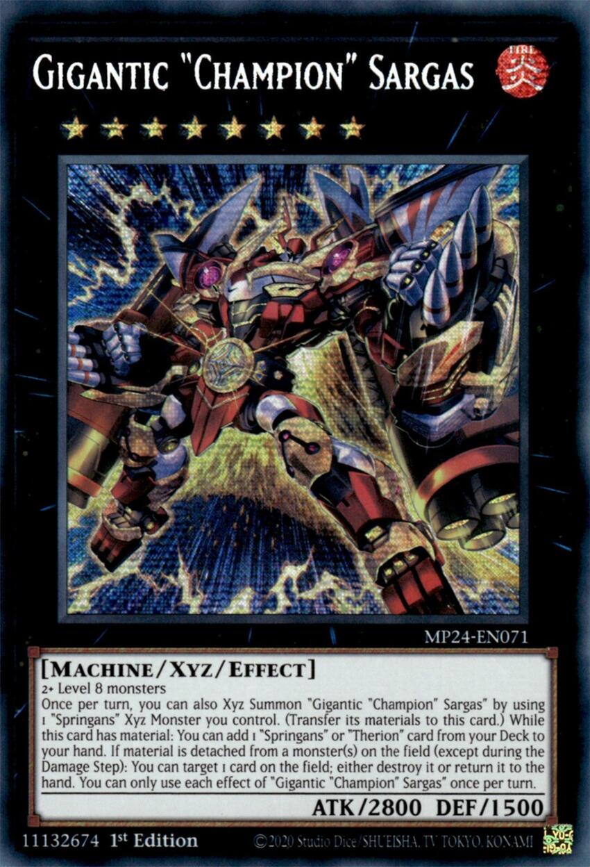 Gigantic Champion Sargas MP24-EN071 YuGiOh 25th Anniversary Tin: Dueling Mirrors