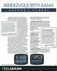 Folder Release Back Cover | Rendezvous with Rama Commodore 64