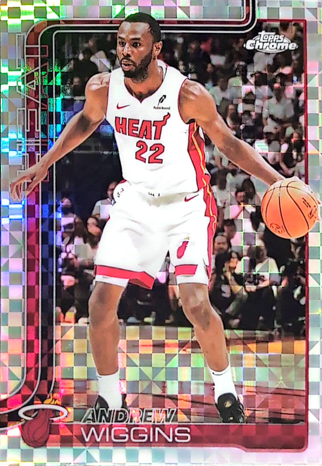 2025 Topps Chrome Andrew Wiggins [X-Fractor] #180 card