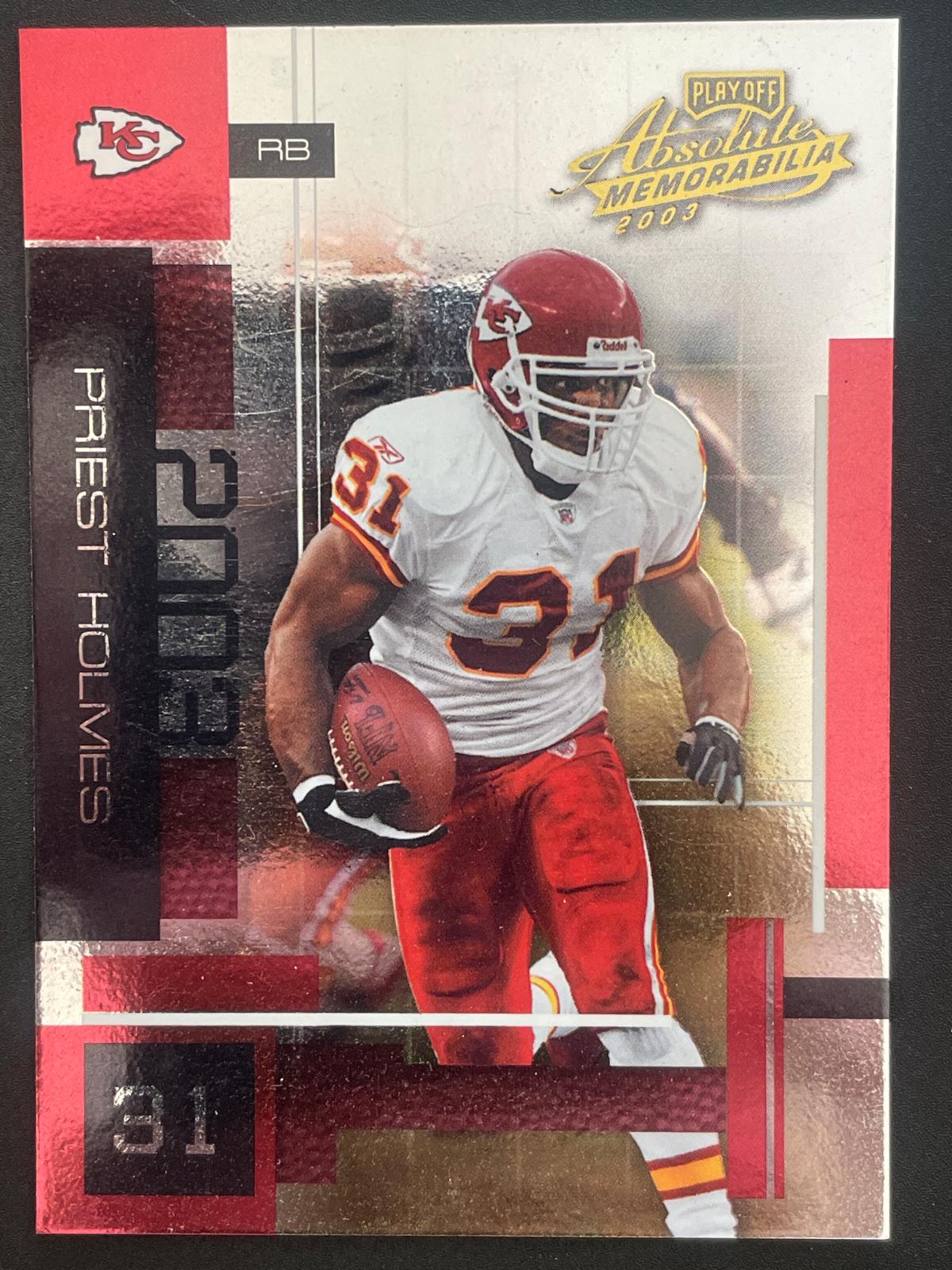 Priest Holmes #26 2003 Playoff Absolute Memorabilia Football