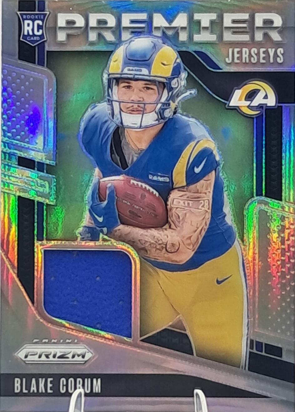 2024 Panini Prizm Premier Jersey Blake Corum #PJ-BCM card