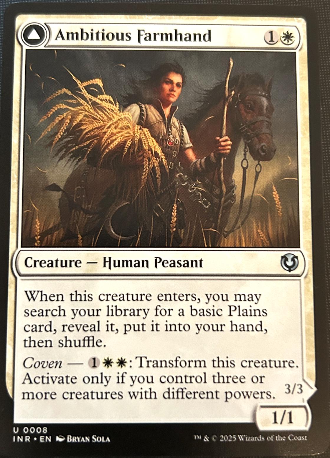 Ambitious Farmhand // Seasoned Cathar