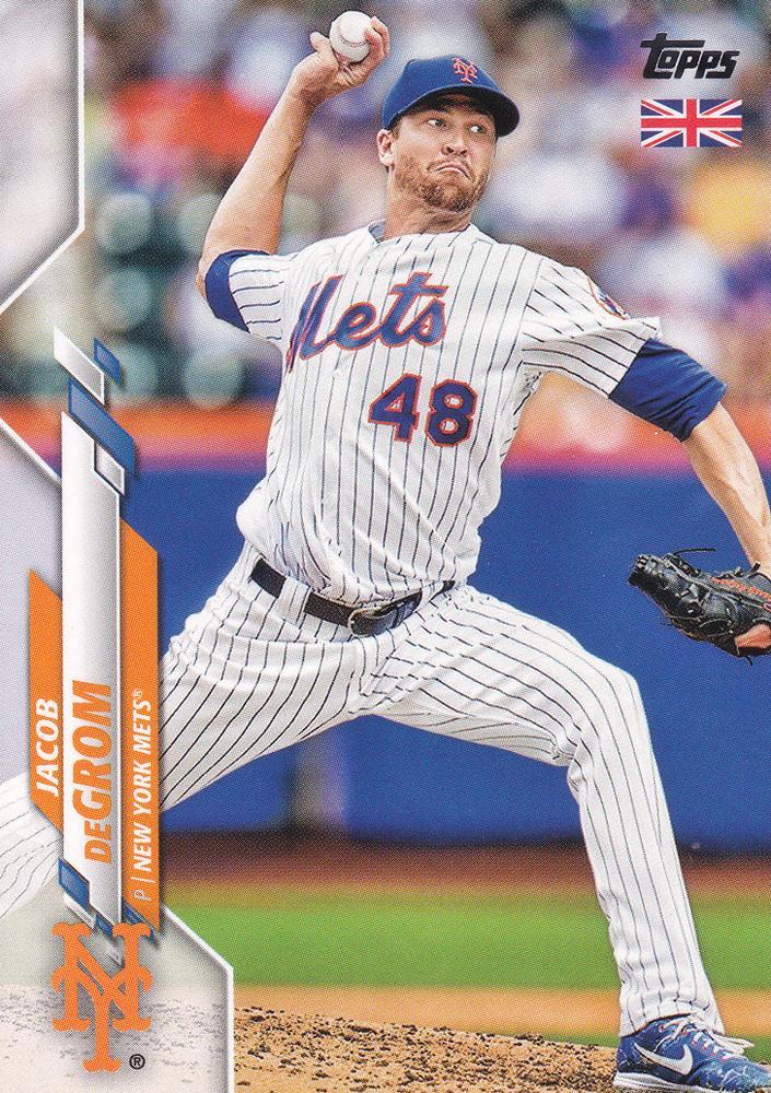 Jacob deGrom #55 2020 Topps UK Edition Baseball