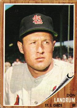 Don Landrum #323 1962 Topps Baseball