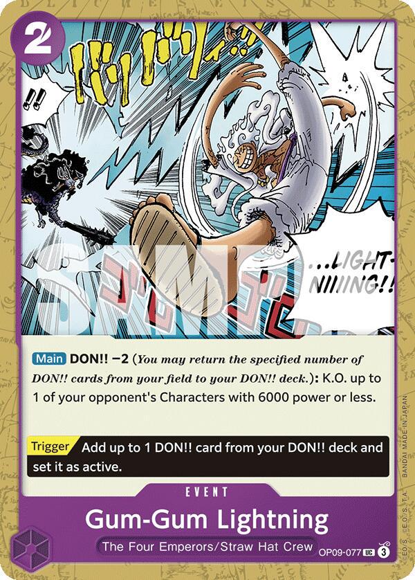 Gum-Gum Lightning OP09-077 One Piece Emperors in the New World