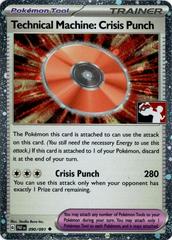 Technical Machine: Crisis Punch [Prize Pack] #90 Pokemon Paldean Fates Prices