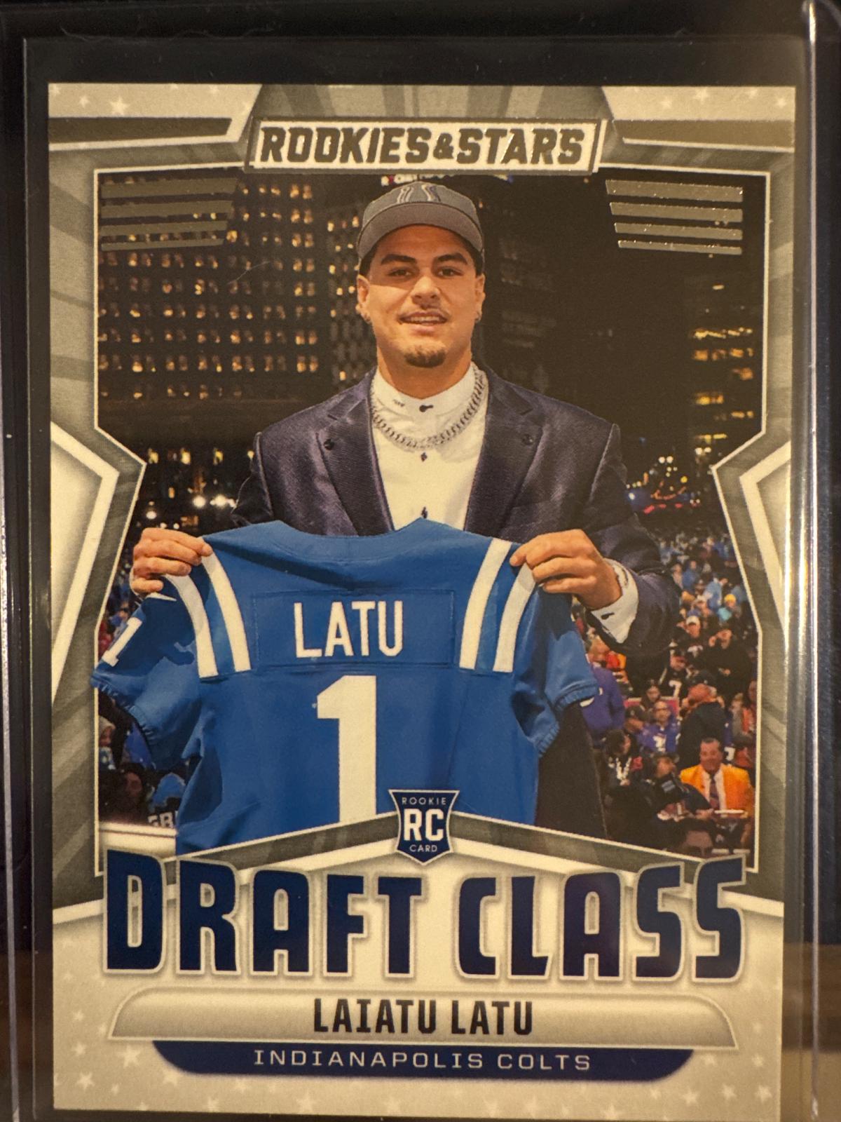 Laiatu Latu #DC-LAU Football Cards 2024 Panini Rookies & Stars Draft Class