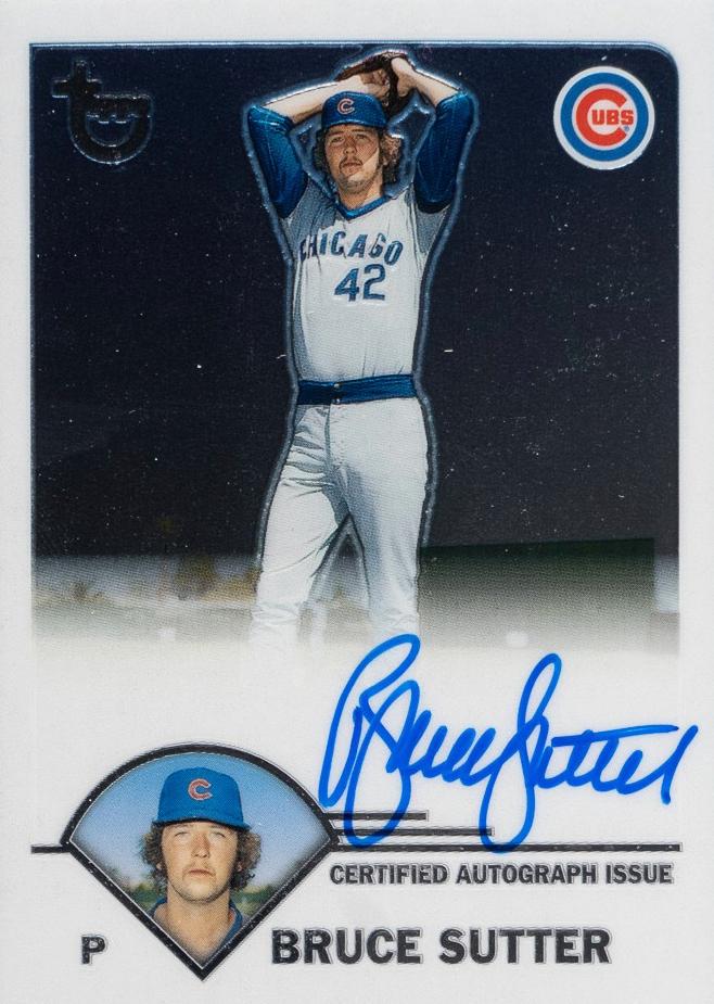 Bruce Sutter #TA-BSU 2003 Topps Retired Signature Edition Autograph Baseball
