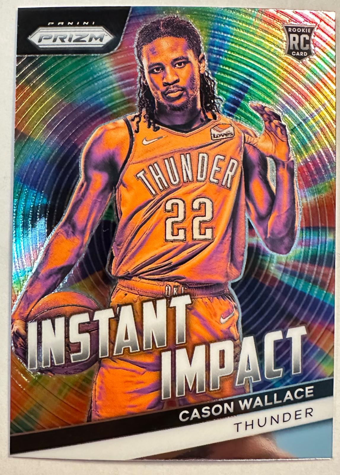 Cason Wallace #15 Basketball Cards 2023 Panini Prizm Instant Impact