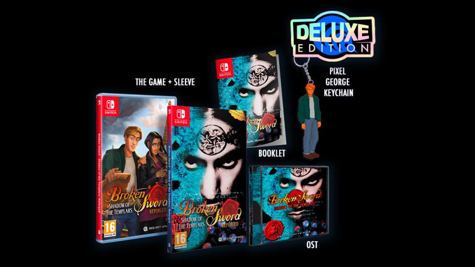 Carátula de Broken Sword - Shadow Of The Templars: Reforged Deluxe Edition para Switch (edición PAL España)