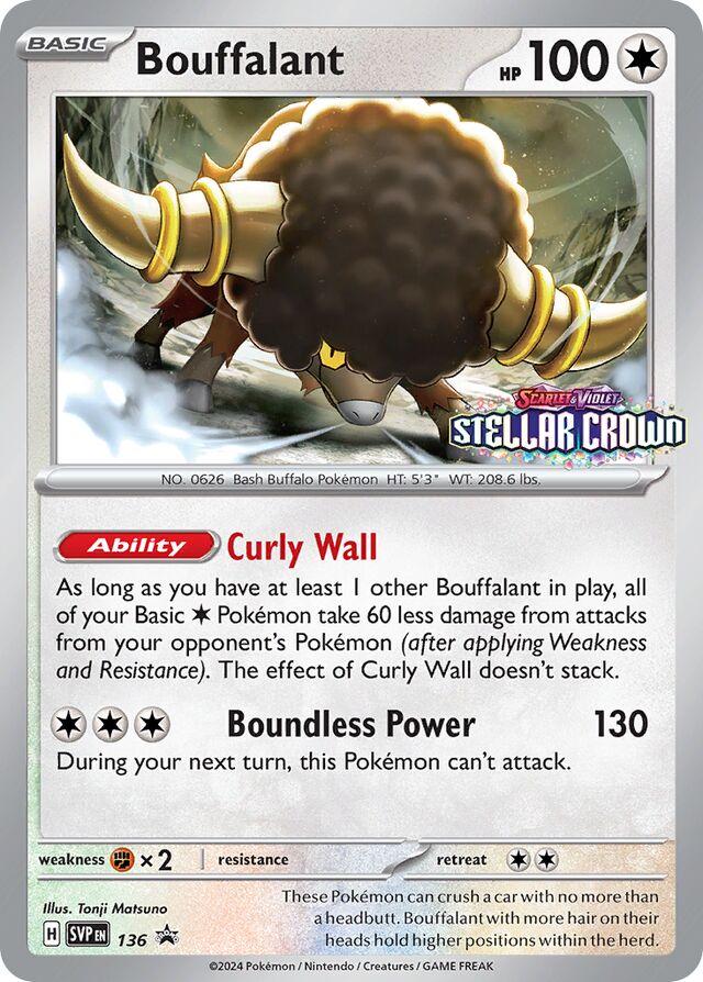 Bouffalant #136 Pokemon Promo