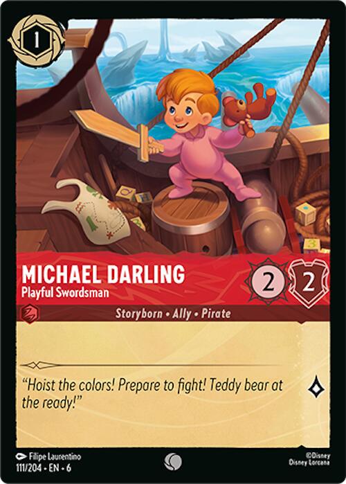 Michael Darling - Playful Swordsman #111 Lorcana Azurite Sea