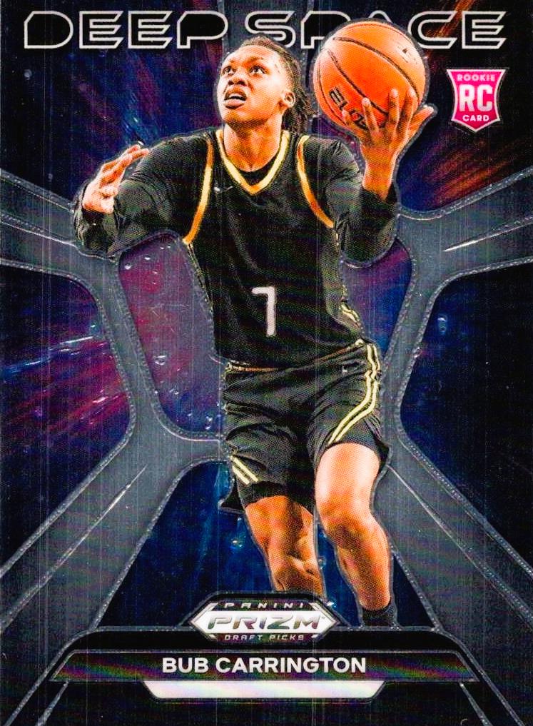 Bub Carrington #21 Basketball Cards 2024 Prizm Draft Picks Deep Space