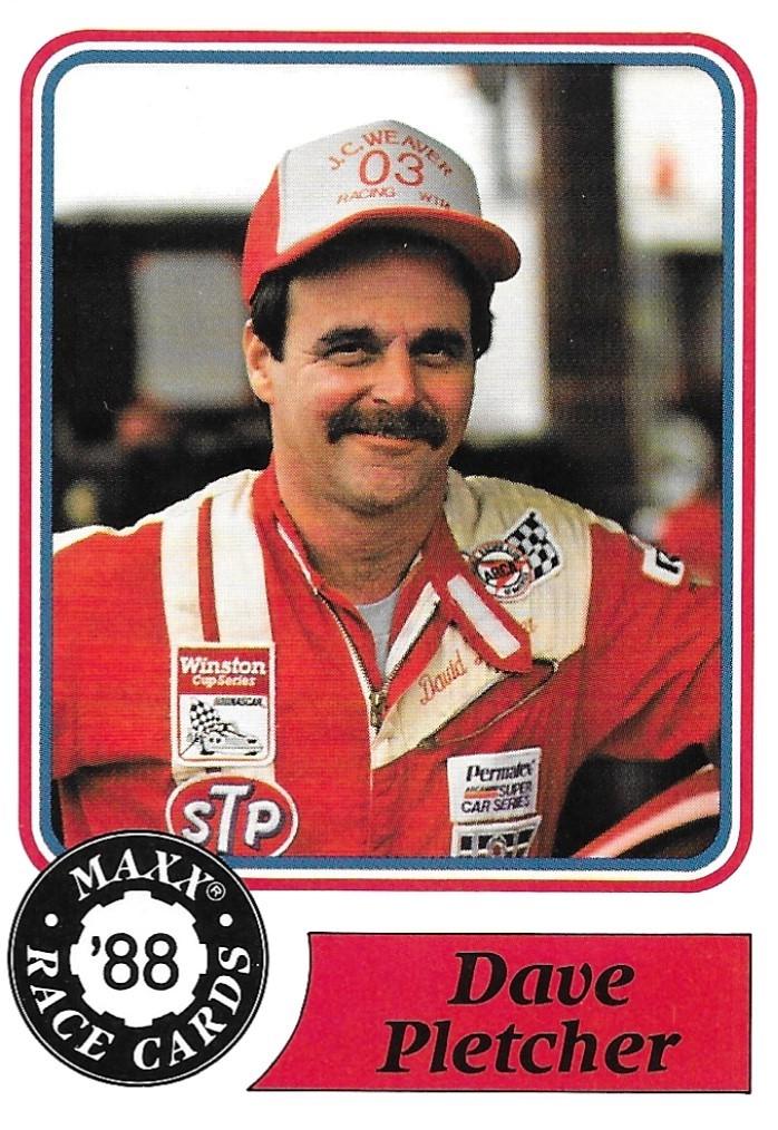 Dave Pletcher #39 Racing Cards 1988 Maxx Charlotte