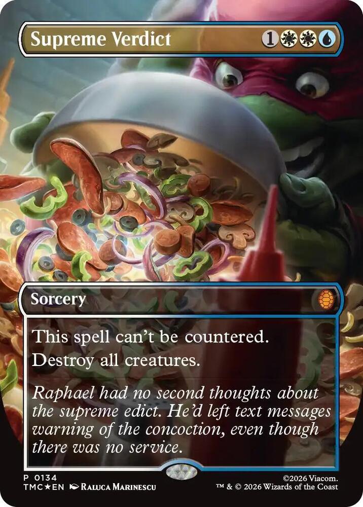 Supreme Verdict [Borderless] (Magic Teenage Mutant Ninja Turtles Commander)