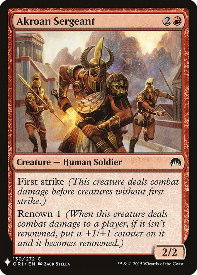 Akroan Sergeant (Magic The List Reprints)