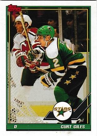 Curt Giles #17 Hockey Cards 1991 Topps