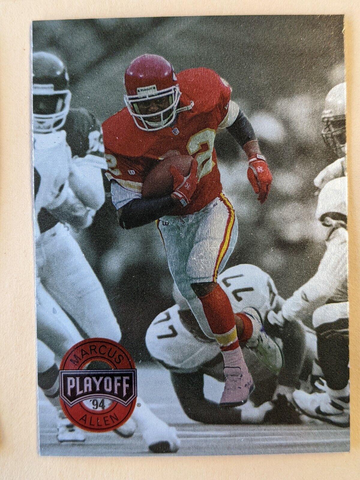 Marcus Allen Football Cards 1994 Playoff Promo