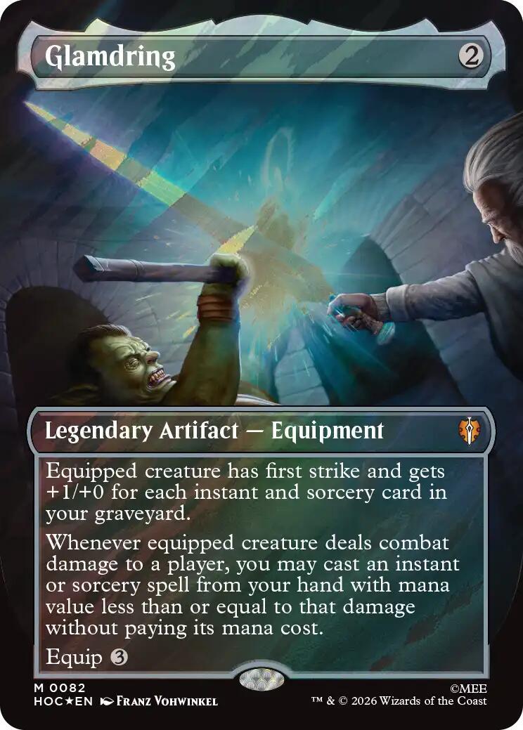 MTG Glamdring 拡張版 foil Glamdring [Borderless Foil] #82 Prices | Magic The Hobbit Eternal