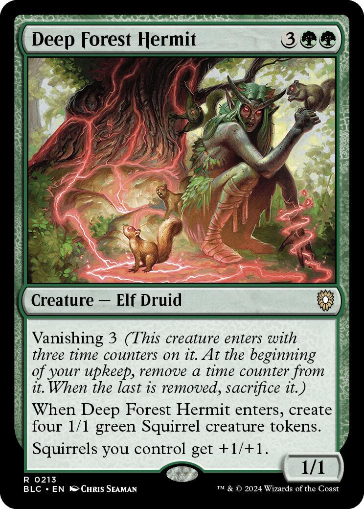 Deep Forest Hermit #213 Magic Bloomburrow Commander