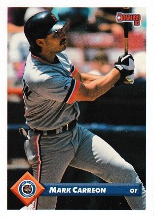 Mark Carreon #71 Baseball Cards 1993 Donruss